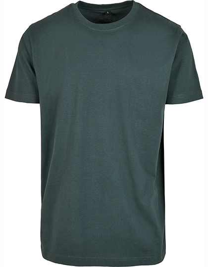 T-Shirt Round Neck zum Besticken und Bedrucken in der Farbe Bottle Green mit Ihren Logo, Schriftzug oder Motiv.