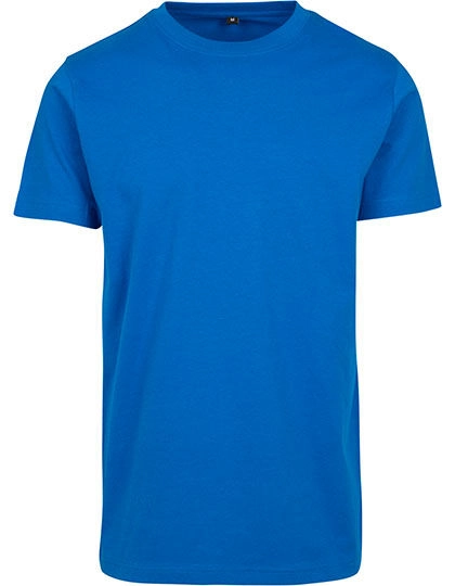 T-Shirt Round Neck zum Besticken und Bedrucken in der Farbe Cobaltblue mit Ihren Logo, Schriftzug oder Motiv.
