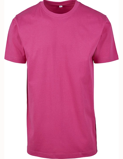 T-Shirt Round Neck zum Besticken und Bedrucken in der Farbe Hibiskus Pink mit Ihren Logo, Schriftzug oder Motiv.