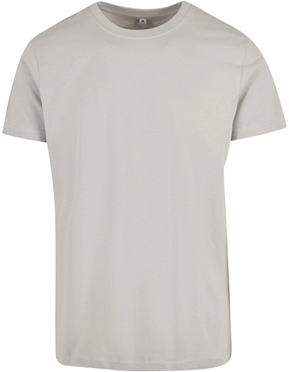 T-Shirt Round Neck zum Besticken und Bedrucken in der Farbe Light Asphalt mit Ihren Logo, Schriftzug oder Motiv.