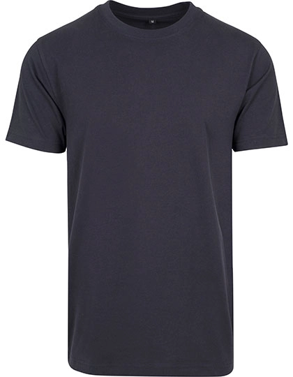 T-Shirt Round Neck zum Besticken und Bedrucken in der Farbe Navy mit Ihren Logo, Schriftzug oder Motiv.