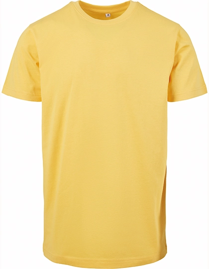 T-Shirt Round Neck zum Besticken und Bedrucken in der Farbe Taxi Yellow mit Ihren Logo, Schriftzug oder Motiv.