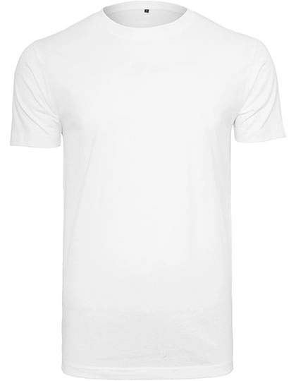 T-Shirt Round Neck zum Besticken und Bedrucken in der Farbe White mit Ihren Logo, Schriftzug oder Motiv.