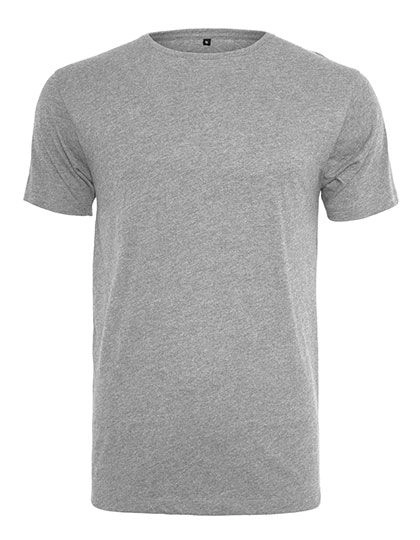 Light T-Shirt Round Neck zum Besticken und Bedrucken in der Farbe Heather Grey mit Ihren Logo, Schriftzug oder Motiv.