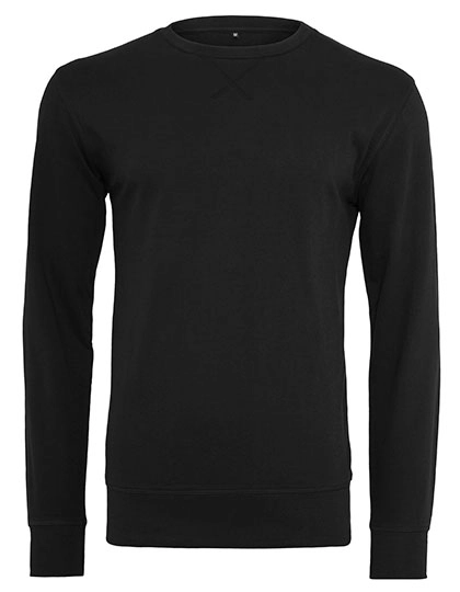 Light Crew Sweatshirt zum Besticken und Bedrucken in der Farbe Black mit Ihren Logo, Schriftzug oder Motiv.