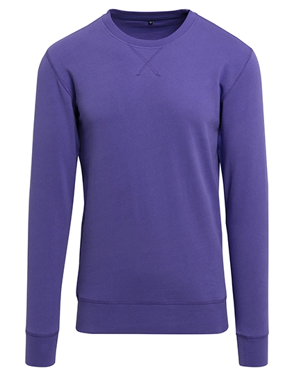 Light Crew Sweatshirt zum Besticken und Bedrucken in der Farbe Ultraviolett mit Ihren Logo, Schriftzug oder Motiv.