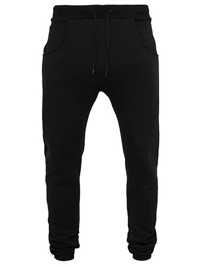 Heavy Deep Crotch Sweatpants zum Besticken und Bedrucken in der Farbe Black mit Ihren Logo, Schriftzug oder Motiv.
