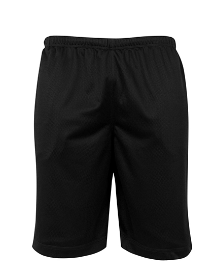 Mesh Shorts zum Besticken und Bedrucken in der Farbe Black mit Ihren Logo, Schriftzug oder Motiv.