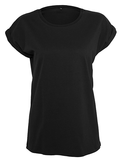 Ladies´ Basic T-Shirt zum Besticken und Bedrucken in der Farbe Black mit Ihren Logo, Schriftzug oder Motiv.