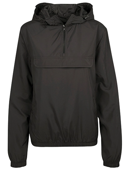 Ladies´ Basic Pull Over Jacket zum Besticken und Bedrucken in der Farbe Black mit Ihren Logo, Schriftzug oder Motiv.