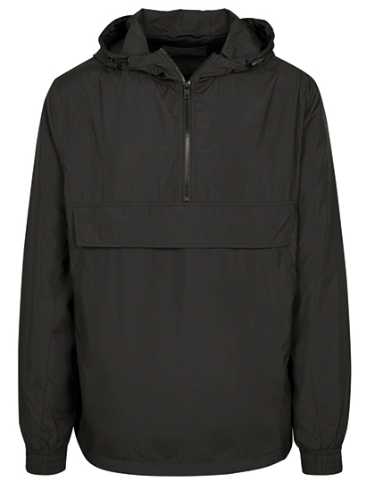 Basic Pull Over Jacket zum Besticken und Bedrucken in der Farbe Black mit Ihren Logo, Schriftzug oder Motiv.
