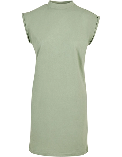 Ladies´ Turtle Extended Shoulder Dress zum Besticken und Bedrucken in der Farbe Soft Salvia mit Ihren Logo, Schriftzug oder Motiv.