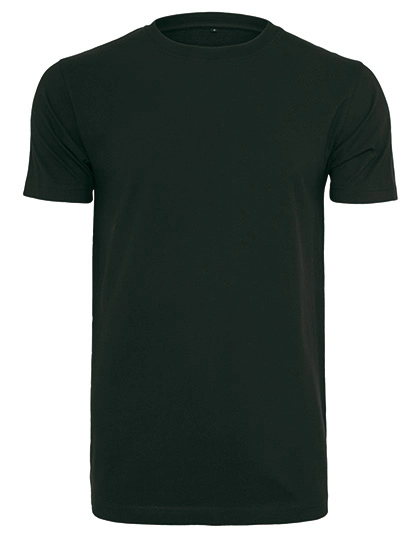 Organic T-Shirt Round Neck zum Besticken und Bedrucken in der Farbe Black mit Ihren Logo, Schriftzug oder Motiv.