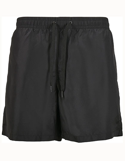 Recycled Swim Shorts zum Besticken und Bedrucken in der Farbe Black mit Ihren Logo, Schriftzug oder Motiv.