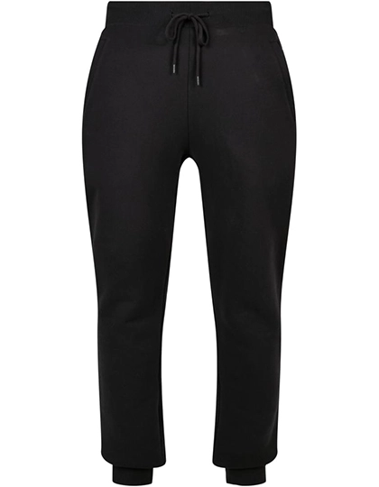 Organic Basic Sweatpants zum Besticken und Bedrucken in der Farbe Black mit Ihren Logo, Schriftzug oder Motiv.