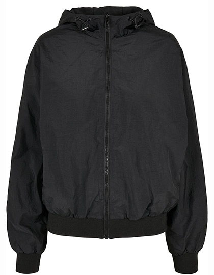 Ladies´ Crinkle Batwing Jacket zum Besticken und Bedrucken in der Farbe Black mit Ihren Logo, Schriftzug oder Motiv.