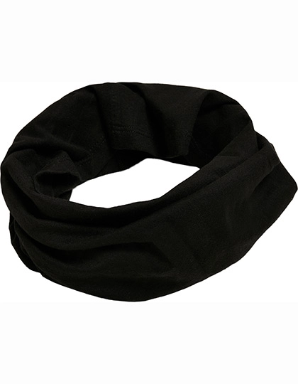 Organic Cotton Tubescarf zum Besticken und Bedrucken in der Farbe Black mit Ihren Logo, Schriftzug oder Motiv.