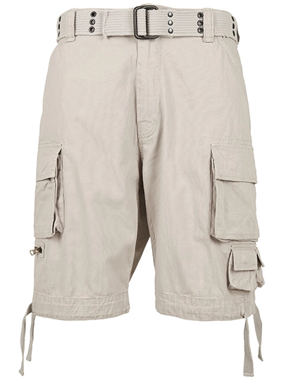 Savage Shorts zum Besticken und Bedrucken in der Farbe Old White mit Ihren Logo, Schriftzug oder Motiv.