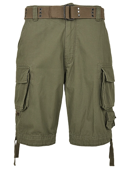 Savage Shorts zum Besticken und Bedrucken in der Farbe Olive mit Ihren Logo, Schriftzug oder Motiv.