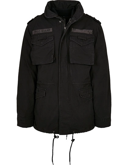M-65 Giant Jacket zum Besticken und Bedrucken in der Farbe Black mit Ihren Logo, Schriftzug oder Motiv.