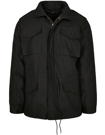 M-65 Standard Jacket zum Besticken und Bedrucken in der Farbe Black mit Ihren Logo, Schriftzug oder Motiv.