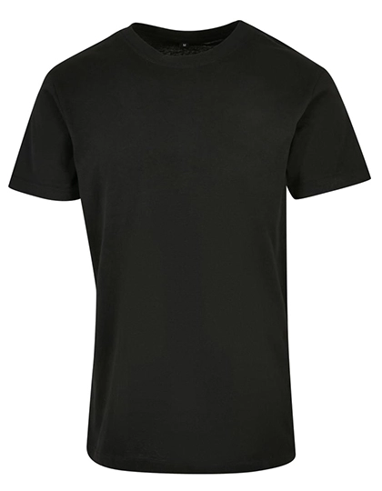 Basic Round Neck T-Shirt zum Besticken und Bedrucken in der Farbe Black mit Ihren Logo, Schriftzug oder Motiv.