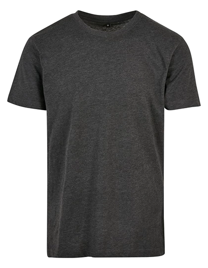 Basic Round Neck T-Shirt zum Besticken und Bedrucken in der Farbe Charcoal mit Ihren Logo, Schriftzug oder Motiv.