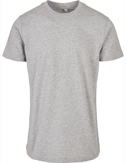 Basic Round Neck T-Shirt zum Besticken und Bedrucken in der Farbe Heather Grey mit Ihren Logo, Schriftzug oder Motiv.