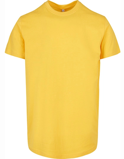 Basic Round Neck T-Shirt zum Besticken und Bedrucken in der Farbe Taxi Yellow mit Ihren Logo, Schriftzug oder Motiv.