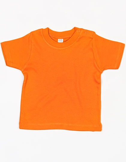 Baby T zum Besticken und Bedrucken in der Farbe Orange mit Ihren Logo, Schriftzug oder Motiv.
