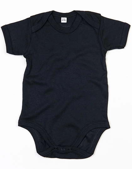 Baby Bodysuit zum Besticken und Bedrucken in der Farbe Black mit Ihren Logo, Schriftzug oder Motiv.