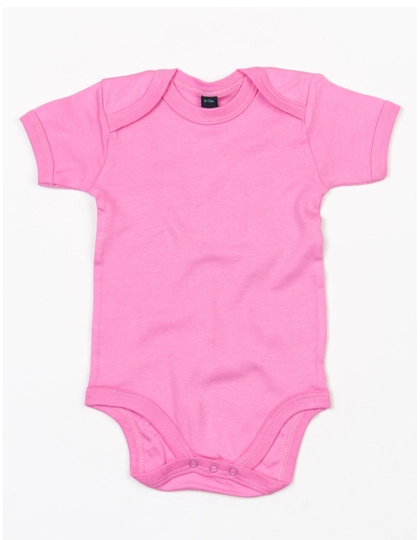 Baby Bodysuit zum Besticken und Bedrucken in der Farbe Bubble Gum Pink mit Ihren Logo, Schriftzug oder Motiv.