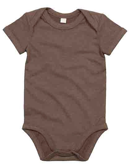 Baby Bodysuit zum Besticken und Bedrucken in der Farbe Mocha mit Ihren Logo, Schriftzug oder Motiv.