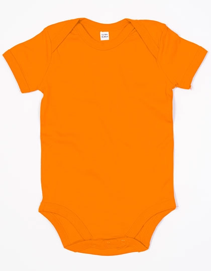Baby Bodysuit zum Besticken und Bedrucken in der Farbe Orange mit Ihren Logo, Schriftzug oder Motiv.