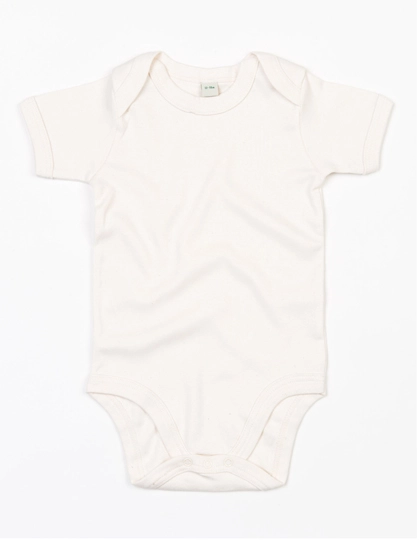 Baby Bodysuit zum Besticken und Bedrucken in der Farbe Organic Natural mit Ihren Logo, Schriftzug oder Motiv.