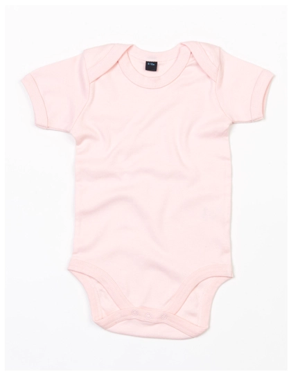 Baby Bodysuit zum Besticken und Bedrucken in der Farbe Powder Pink mit Ihren Logo, Schriftzug oder Motiv.