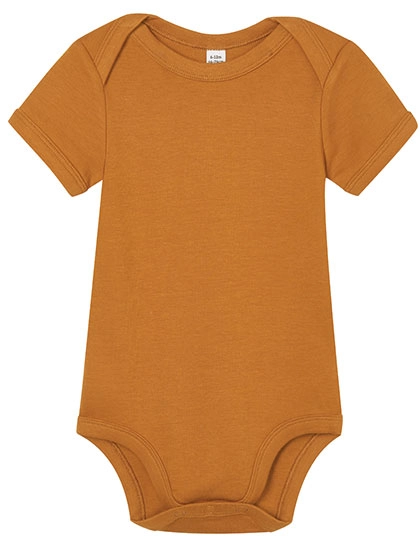 Baby Bodysuit zum Besticken und Bedrucken in der Farbe Toffee mit Ihren Logo, Schriftzug oder Motiv.
