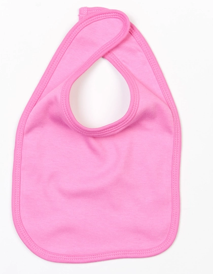 Baby Bib zum Besticken und Bedrucken in der Farbe Bubble Gum Pink mit Ihren Logo, Schriftzug oder Motiv.