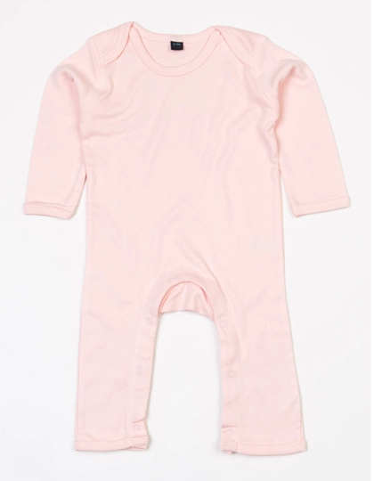 Baby Rompasuit zum Besticken und Bedrucken in der Farbe Powder Pink mit Ihren Logo, Schriftzug oder Motiv.
