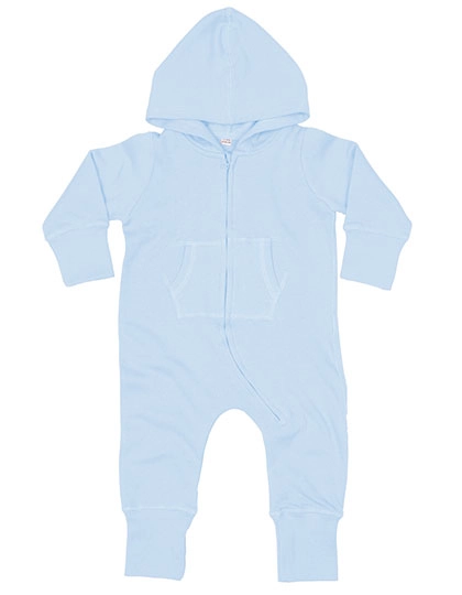 Baby All-in-One zum Besticken und Bedrucken in der Farbe Dusty Blue mit Ihren Logo, Schriftzug oder Motiv.