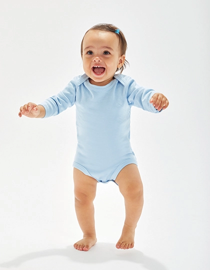 Baby Long Sleeve Bodysuit zum Besticken und Bedrucken mit Ihren Logo, Schriftzug oder Motiv.