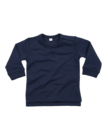 Baby Sweatshirt zum Besticken und Bedrucken in der Farbe Nautical Navy mit Ihren Logo, Schriftzug oder Motiv.