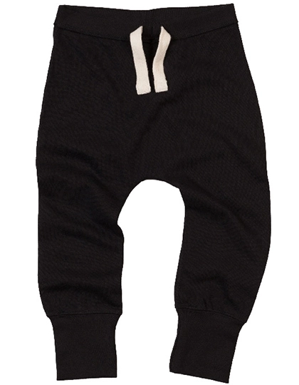 Baby Sweatpants zum Besticken und Bedrucken in der Farbe Black mit Ihren Logo, Schriftzug oder Motiv.