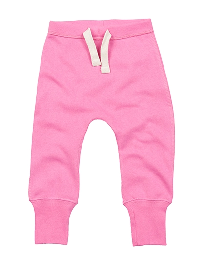 Baby Sweatpants zum Besticken und Bedrucken in der Farbe Bubble Gum Pink mit Ihren Logo, Schriftzug oder Motiv.