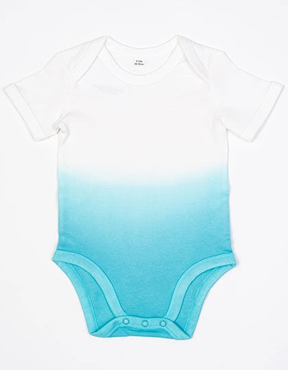 Baby Dips Bodysuit zum Besticken und Bedrucken in der Farbe White-Surf Blue mit Ihren Logo, Schriftzug oder Motiv.