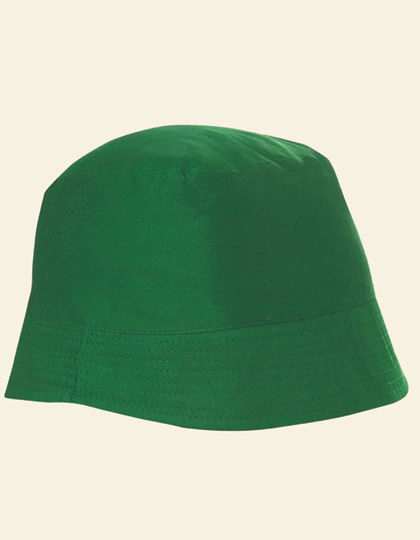 Baumwoll-Sonnenhut zum Besticken und Bedrucken in der Farbe Green mit Ihren Logo, Schriftzug oder Motiv.