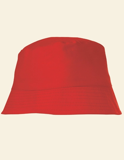 Baumwoll-Sonnenhut zum Besticken und Bedrucken in der Farbe Red mit Ihren Logo, Schriftzug oder Motiv.