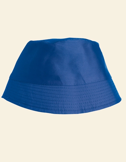 Baumwoll-Sonnenhut zum Besticken und Bedrucken in der Farbe Royal Blue mit Ihren Logo, Schriftzug oder Motiv.