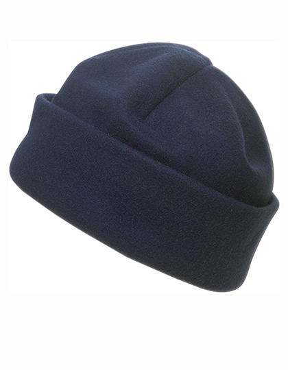 Fleece Mütze Bonneti zum Besticken und Bedrucken in der Farbe Blue mit Ihren Logo, Schriftzug oder Motiv.