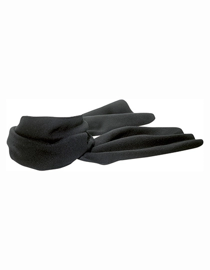 Fleece Schal Scarp zum Besticken und Bedrucken in der Farbe Black mit Ihren Logo, Schriftzug oder Motiv.